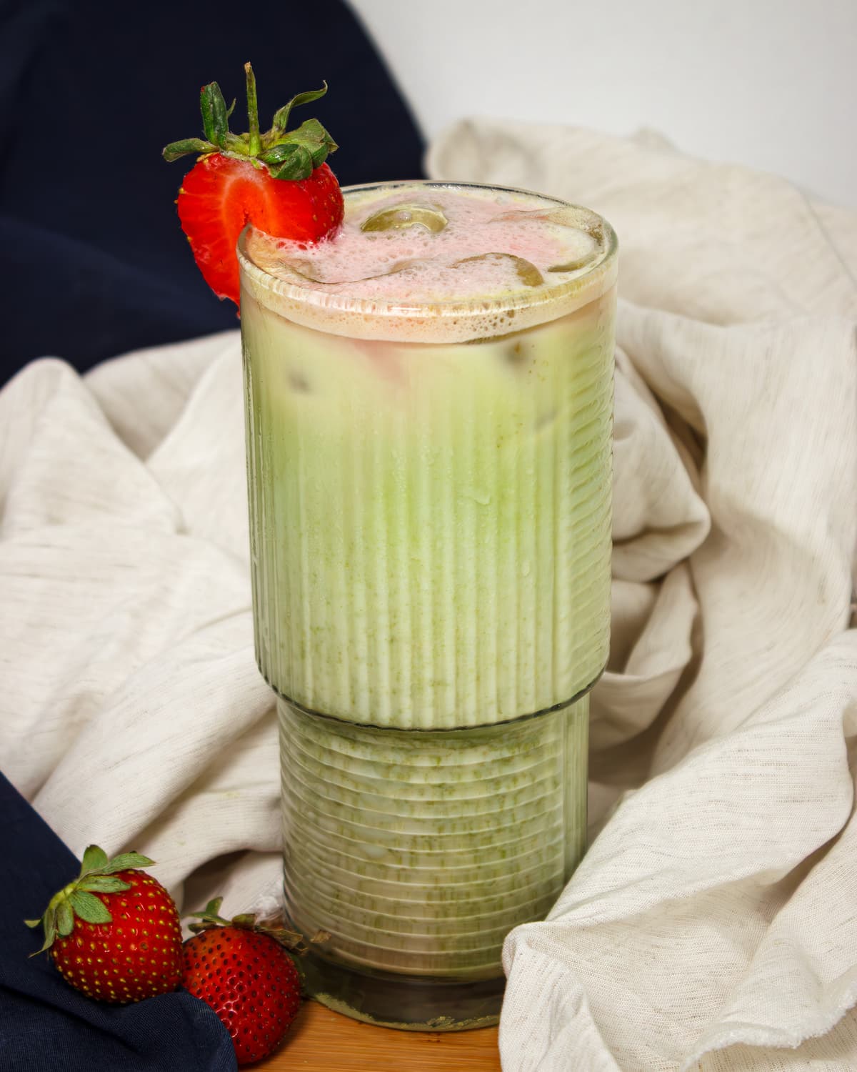 Iced Strawberry Matcha Latte